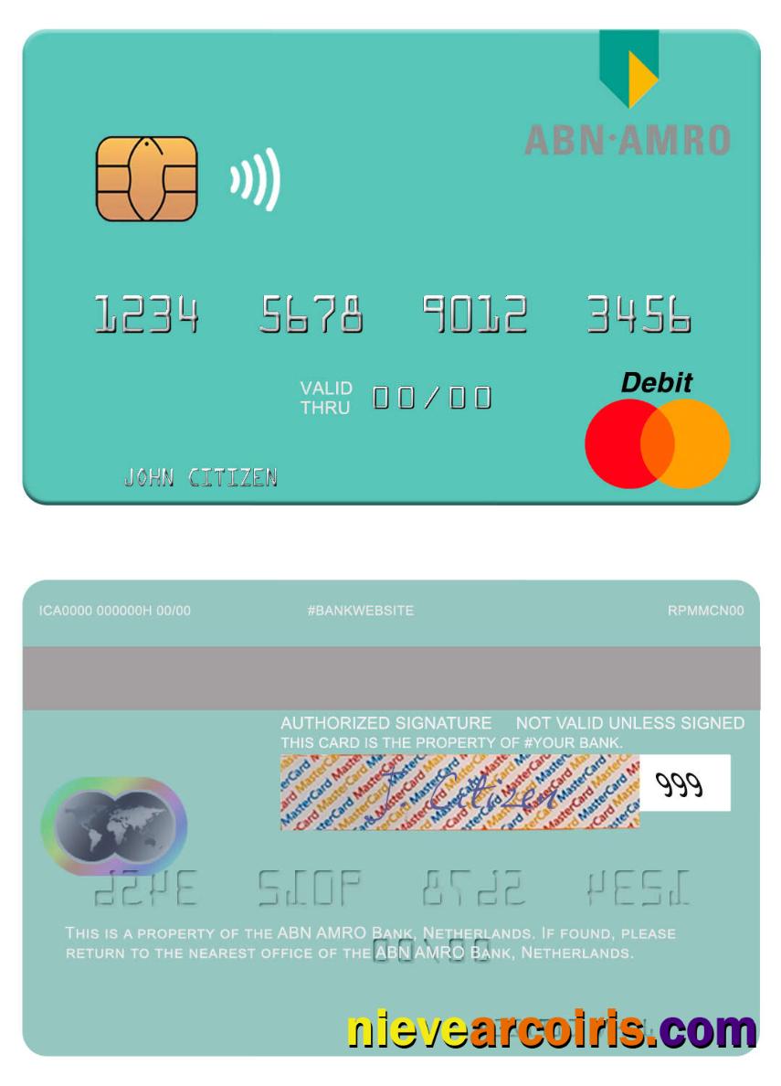 Netherlands ABN AMRO Bank mastercard